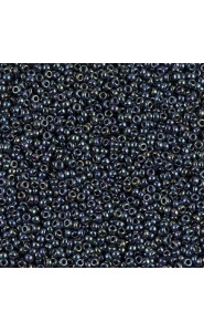 Miyuki rocailles Perlen 15/0 - Gunmetal iris 15-456